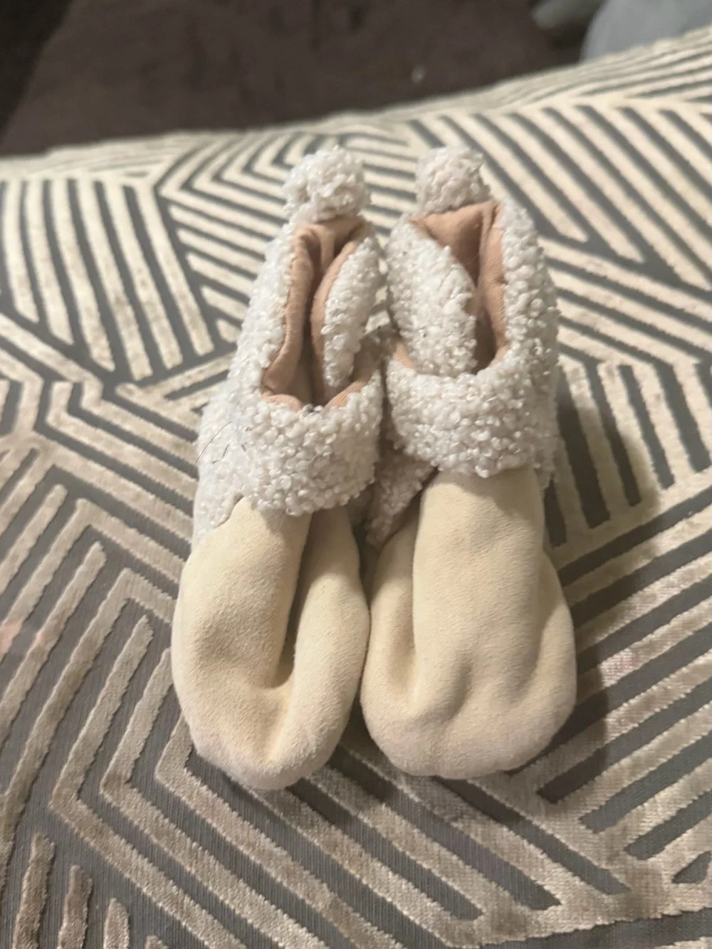 Plush Baby Booties & Slippers Set - Pink, Gray, Beige, Black